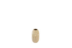 Vase deco 25x14x27 cm PODURI ceramics light brown