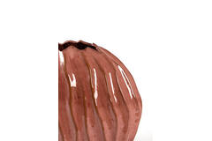 Vase deco 25x14x27 cm PODURI ceramics dark pink