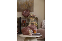 Vase deco 25x14x27 cm PODURI ceramics dark pink