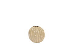 Vase deco 35x17x35 cm PODURI ceramics light brown