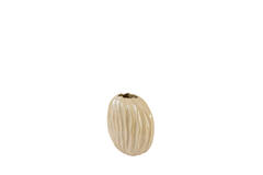 Vase deco 35x17x35 cm PODURI ceramics light brown