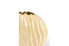 Vase deco 35x17x35 cm PODURI ceramics light brown