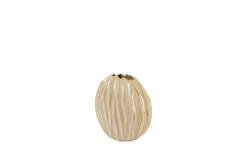 Vase deco 41x20x42 cm PODURI ceramics light brown