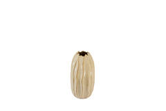 Vase deco 41x20x42 cm PODURI ceramics light brown