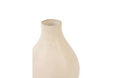 Vase deco Ø24x40,5 cm ZAROTI ceramics cream