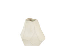 Vase deco 21x16,5x23 cm POVINA ceramics cream