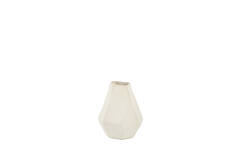 Vase deco 25x21x30,5 cm POVINA ceramics cream