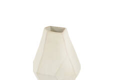 Vase deco 25x21x30,5 cm POVINA ceramics cream
