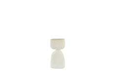 Vase deco 16x9,5x32 cm DAVITO ceramics cream