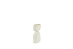 Vase deco 16x9,5x32 cm DAVITO ceramics cream