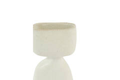 Vase deco 16x9,5x32 cm DAVITO ceramics cream