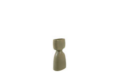 Vase deco 16x9,5x32 cm DAVITO ceramics olive green
