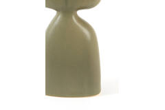 Vase deco 16x9,5x32 cm DAVITO ceramics olive green
