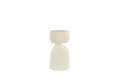 Vase deco 22,5x14x41 cm DAVITO ceramics cream