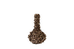 Vase deco 34,5x24,5x55 cm VELINA brown-bronze