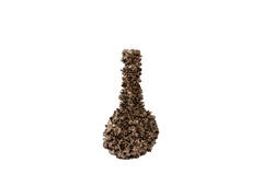 Vase deco 34,5x24,5x55 cm VELINA brown-bronze