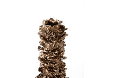 Vase deco 34,5x24,5x55 cm VELINA brown-bronze