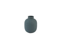 Vase deco Ø16x20 cm ANDORI matt dark blue