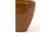 Vase deco Ø28x29 cm CALZO shiny caramel