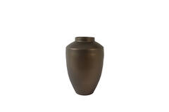 Vase deco Ø24x36 cm CALZO matt brown-bronze