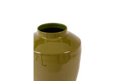 Vase deco Ø24x36 cm CALZO shiny olive green