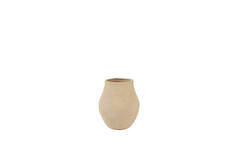 Vase deco Ø23,5x26,5 cm AYLIZ ceramics light brown