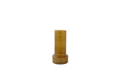 Vase Ø17,5x35 cm BORANDO glass amber