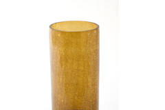 Vase Ø17,5x35 cm BORANDO glass amber
