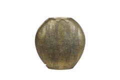 Vaas deco 50x15x50 cm SKELD antiek brons