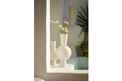 Vase deco 22x14x40 cm KAVANDU cream