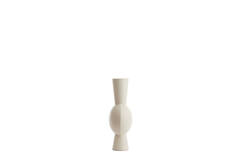Vaas deco 26x19x54 cm KAVANDU crème