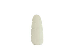 Vase deco 16x10x38,5 cm LOU ceramics matt cream