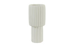 Vase deco Ø17,5x40 cm MAJA cement cream