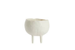 Vase deco Ø16x14,5 cm MUXIA cream