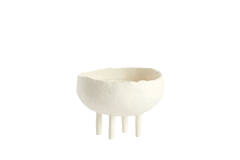 Vaas deco Ø17,5x12 cm MUXIA crème