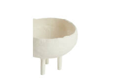 Vaas deco Ø17,5x12 cm MUXIA crème