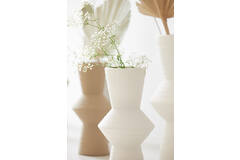Vaas deco Ø18,5x40,5 cm AYLA keramiek crème