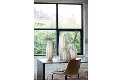 Vaas Ø17x23,5 cm BRADLEY glas licht bruin