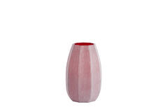 Vase Ø23x38 cm BRADLEY glass burgundy