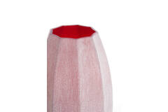 Vase Ø23x38 cm BRADLEY glass burgundy