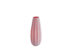 Vase Ø17,5x44,5 cm BRADLEY glass burgundy