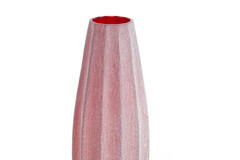 Vase Ø17,5x44,5 cm BRADLEY glass burgundy