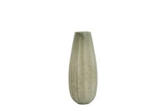 Vase Ø17,5x44,5 cm BRADLEY glass grey-green