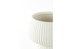 Vaas deco Ø27,5x36 cm FEYA keramiek crème