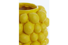 Vaas deco Ø23,5x33 cm LEMON geel
