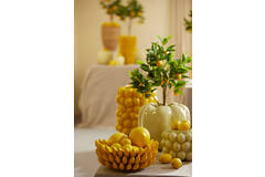 Vaas deco Ø23,5x33 cm LEMON geel