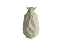 Vaas deco 24x22x41 cm HOLBOX crème
