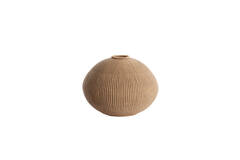 Vaas deco Ø35x26,5 cm VALERIE licht bruin