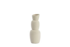 Vaas Ø14,5x37,5 cm ARAM keramiek crème