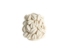 Vaas deco 32x31,5x36,5 cm CARAMBOLA keramiek crème